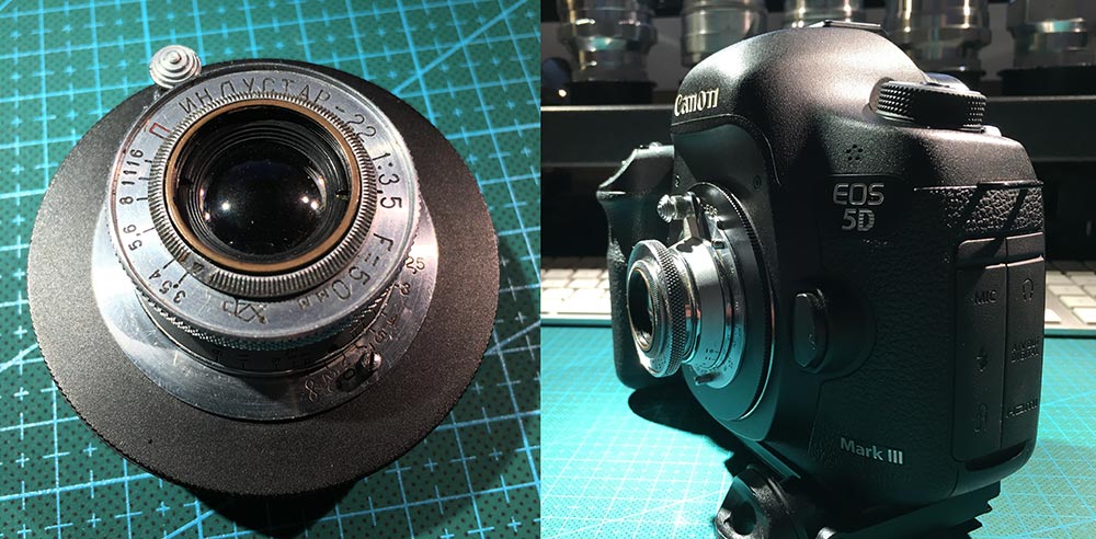 Prototype Industar-22 3.5/50mm